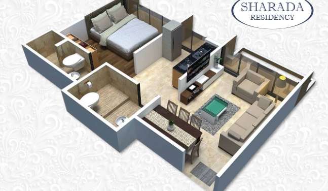 g r k sharada residency apartment 1 bhk 323sqft 20205801125854