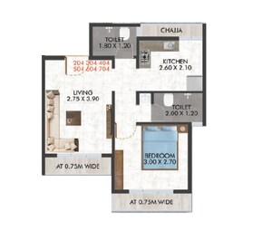 1 BHK 322 Sq. Ft. Apartment in Galaxy Prime