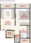 Gami Elenza 1 BHK Layout