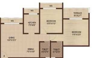 2 BHK 1226 Sq. Ft. Apartment