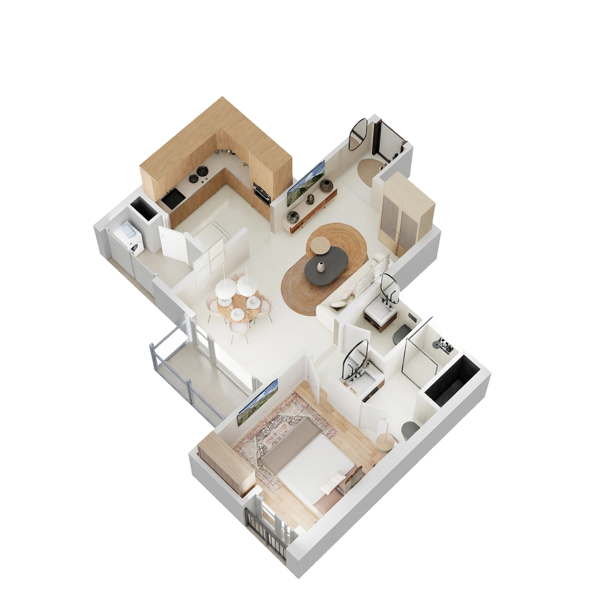 1 BHK 483 Sq. Ft. Apartment