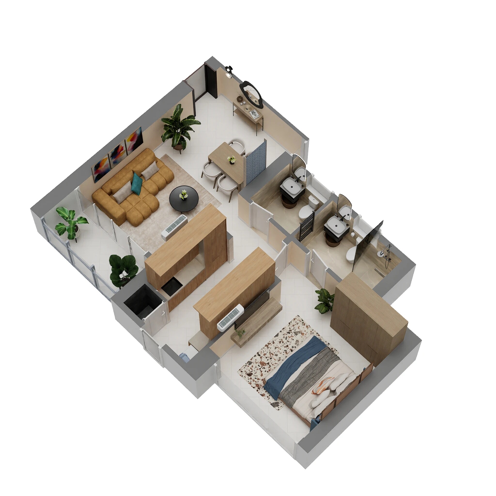 1 BHK 453 Sq. Ft. Apartment