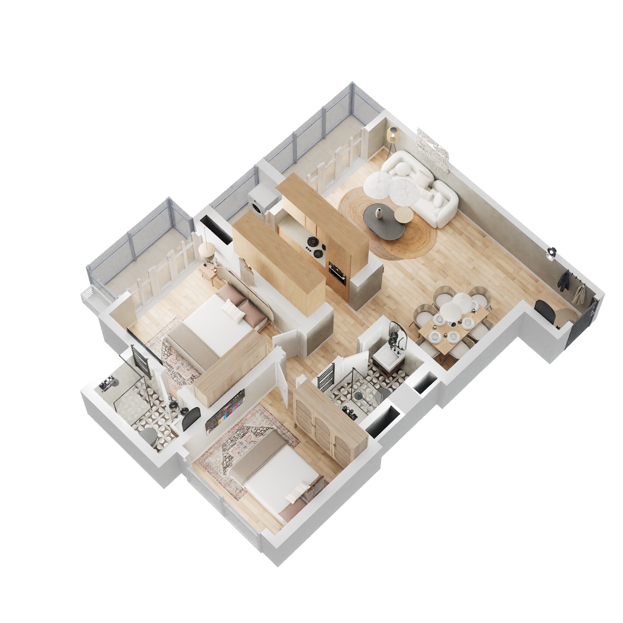 2 BHK 657 Sq. Ft. Apartment