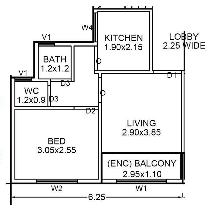 1 BHK 227 Sq. Ft. Apartment in Heaven Arcade Ulwe