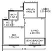 Heaven Arcade Ulwe 1 BHK Layout