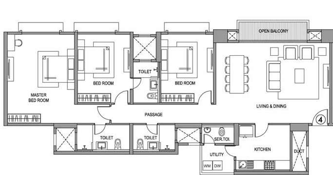 hiranandani fortune city apartment 3 bhk 1505sqft 20233424183442