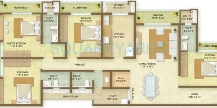 indiabulls greens apartment 4bhk 2416sqft1