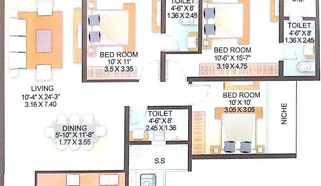 indiabulls park apartment 3 bhk 1892sqft 20213727103744