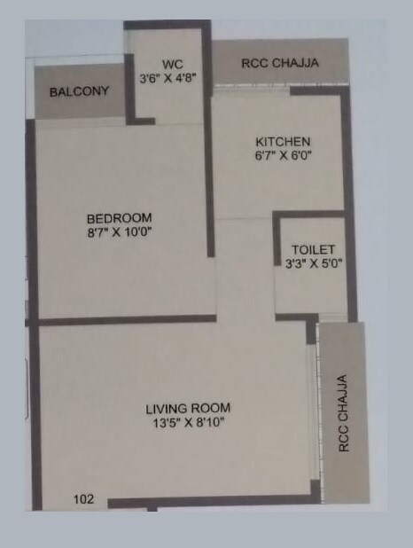 1 BHK 304 Sq. Ft. Apartment