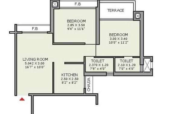 jp airoli tower apartment 2 bhk 540sqft 20214609154615