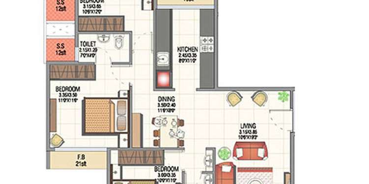 juhi luxuria apartment 3 bhk 1665sqft 20202905132950
