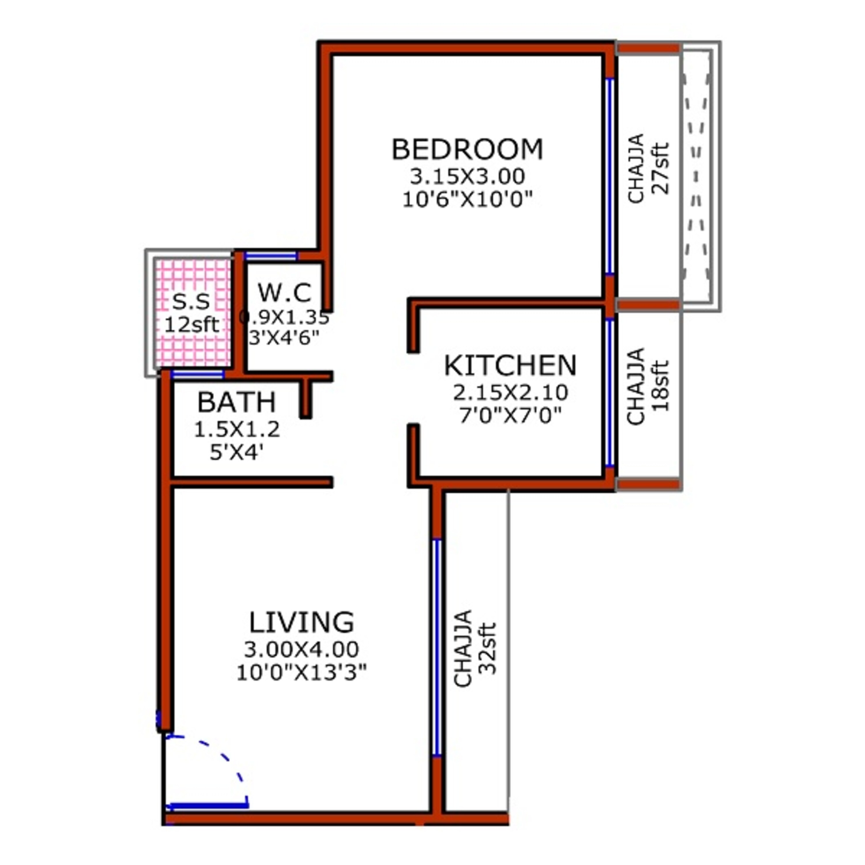 juhi niharika absolute apartment 1 bhk 465sqft 20241803171831
