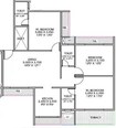 Juhi Pride 3 BHK Layout