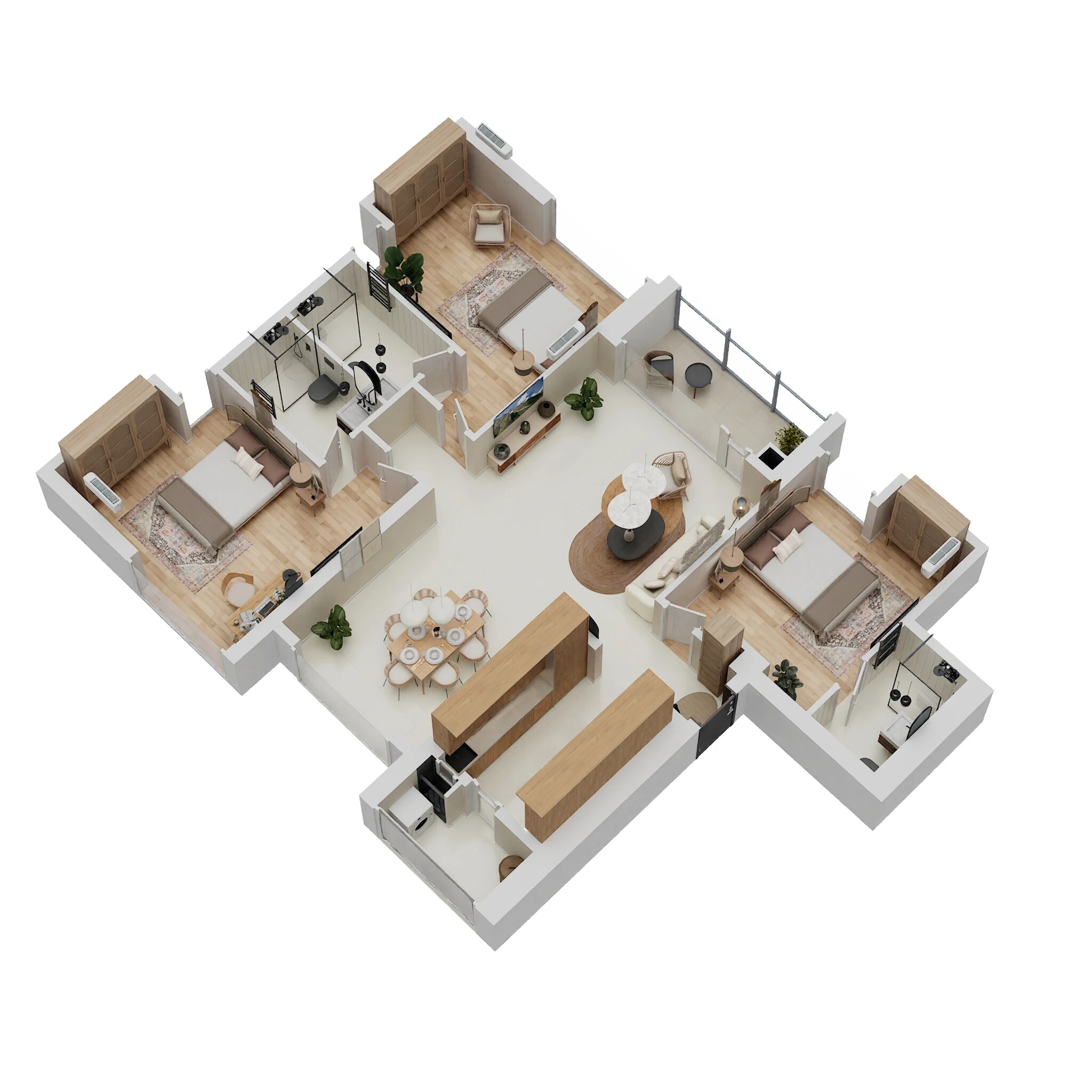 3 BHK 1148 Sq. Ft. Apartment