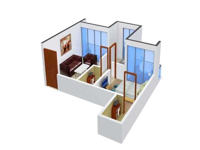 1 BHK 687 Sq. Ft. Apartment in Kailash Uptown