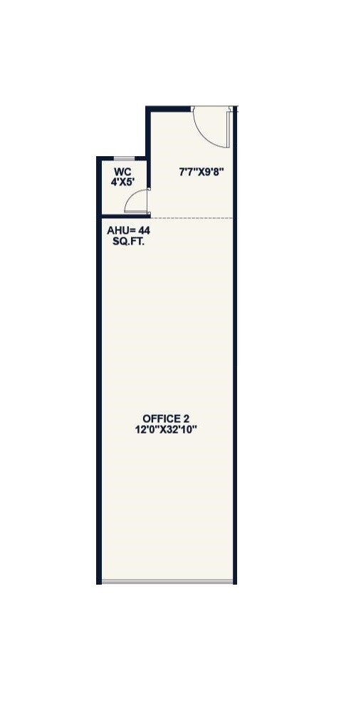 Floor plan of 397 Sq. Ft. Office Space in Kamdhenu 23 West, Navi Mumbai