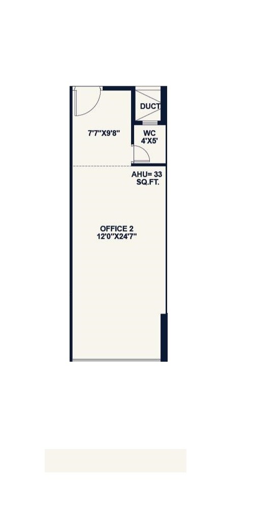 Floor plan of 517 Sq. Ft. Office Space in Kamdhenu 23 West, Navi Mumbai