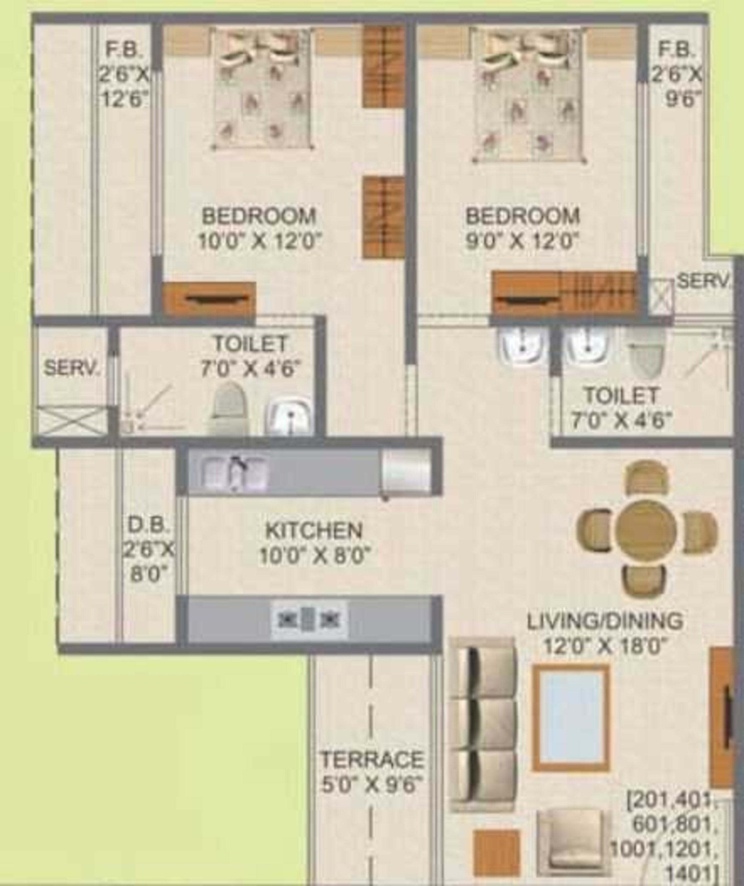 kamdhenu aura apartment 2 bhk 1074sqft 20211026161036