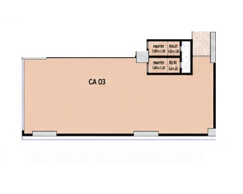 Floor plan of 1500 Sq. Ft. Office Space in Kamdhenu Conquest, Navi Mumbai