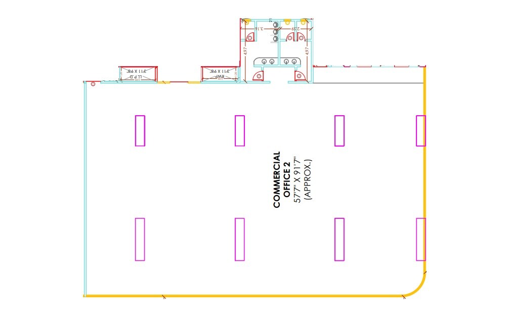 Floor plan of Office Space - 5850 sq. ft. in Kamdhenu Synergy Square, Navi Mumbai