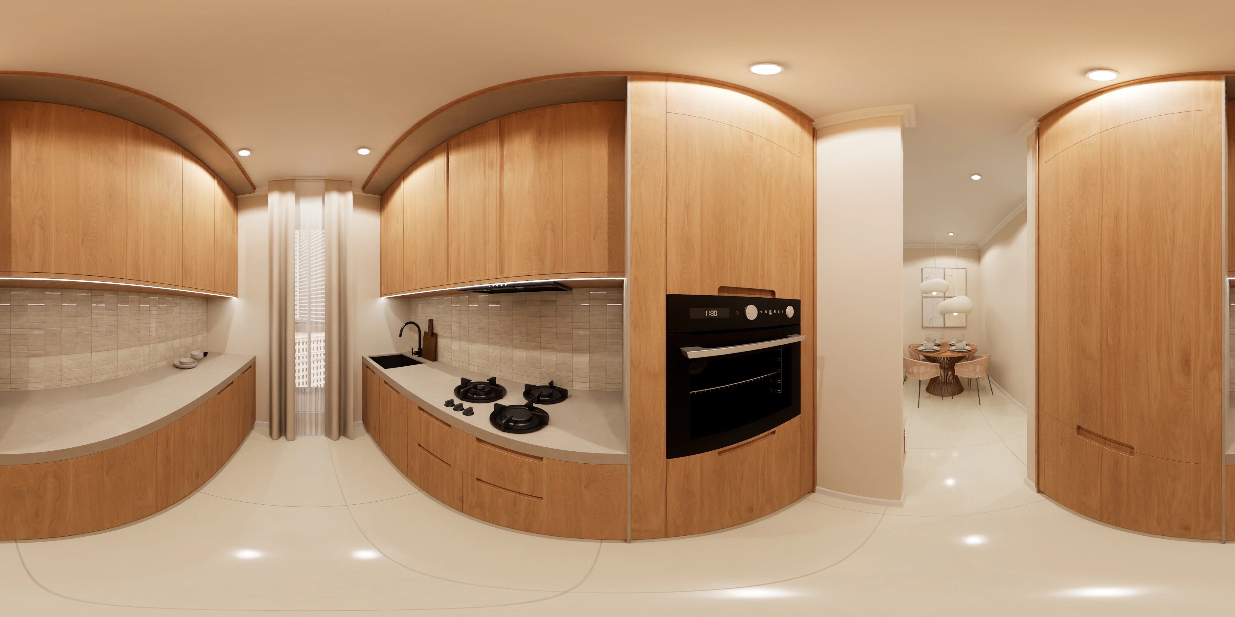 Floor plan of 2 BHK 677 Sq. Ft. Apartment in Kamdhenu Zenith, Navi Mumbai
