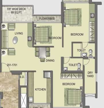 kesar exotica apartment 3 bhk 823sqft 20234824154831