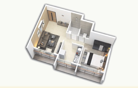 Kewat Goodwill Dynasty 1 BHK Layout