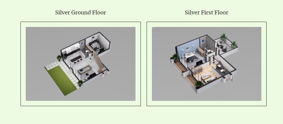Floor plan of 3 BHK 1200 Sq. Ft. Villa in Kirtiraj Jambrung Valley, Navi Mumbai