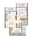 Krishna Corner Navi Mumbai 1 BHK Layout