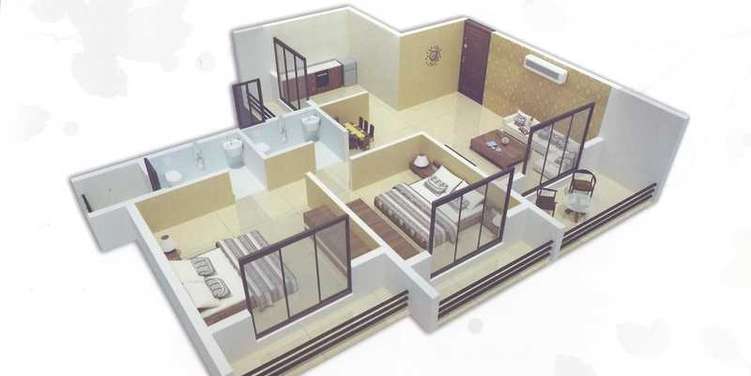 krishna heights ghansoli apartment 2 bhk 995sqft 20210708160734