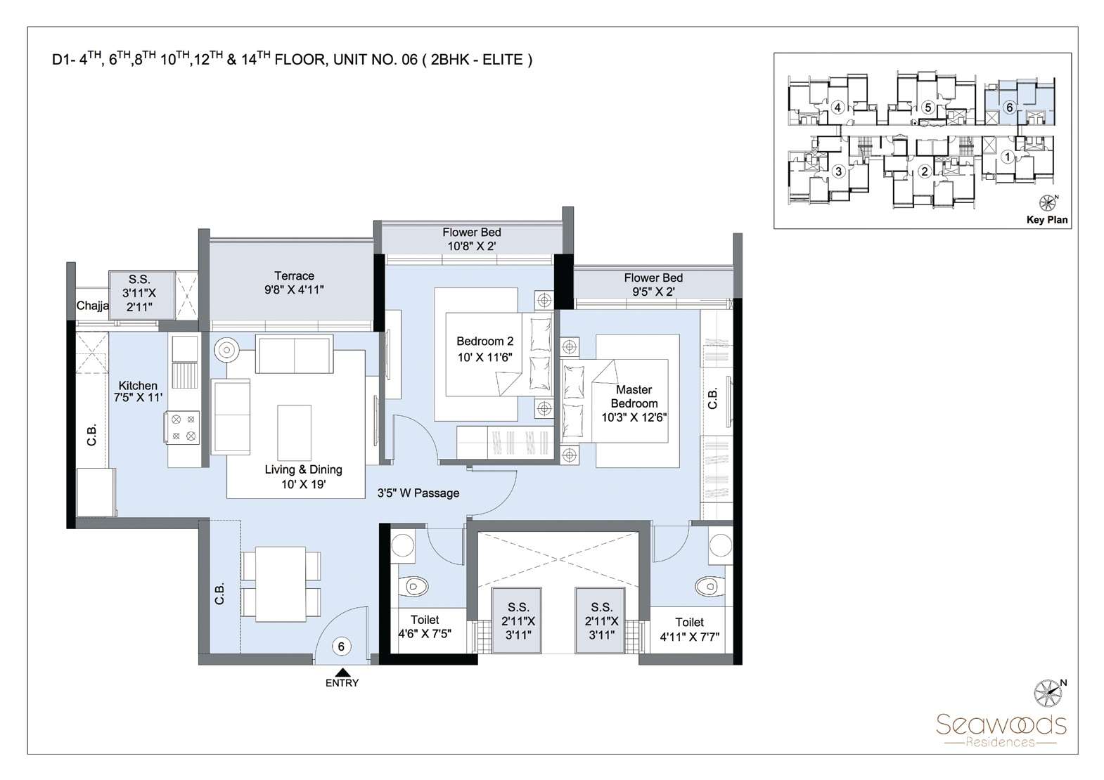 l&t seawoods residences phase 2 apartment 2 bhk 820sqft 20212723182744