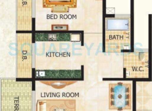 lakhani classico apartment 1bhk 690sqft1