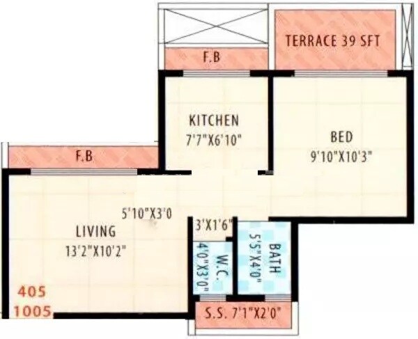 1 BHK 500 Sq. Ft. Apartment