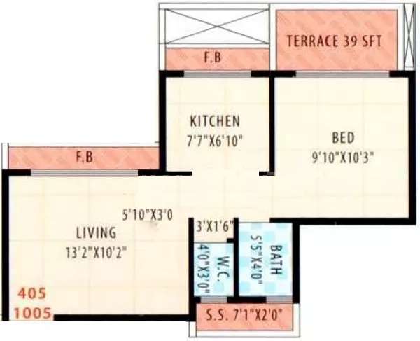 1 BHK 918 Sq. Ft. Apartment in Mahavir Residency