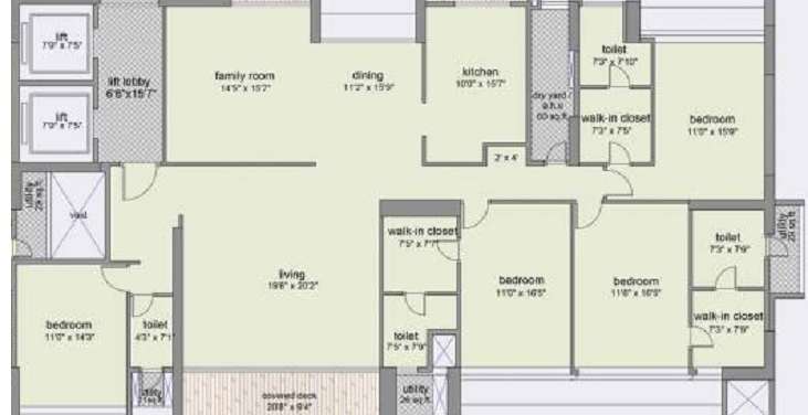 maithili emerald bay apartment 4 bhk 2030sqft 20213815163801