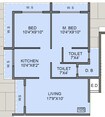 Mangalmurti Sairatna CHS 2 BHK Layout