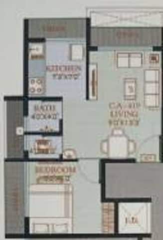 1 BHK 232 Sq. Ft. Apartment