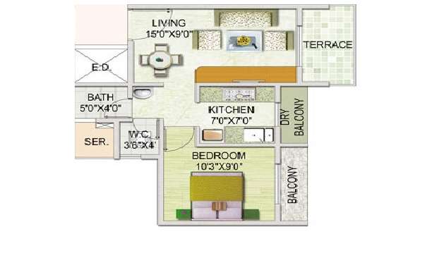 monarch properties brookefields apartment 1 bhk 640sqft 20205525115530