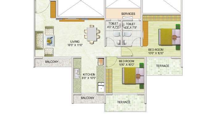 monarch properties brookefields apartment 2 bhk 1085sqft 20205725115701