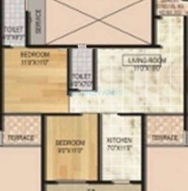 monarch properties luxuria apartment 2bhk 1025sqft1