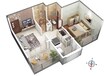 Neelkanth Valley II 1 BHK Layout