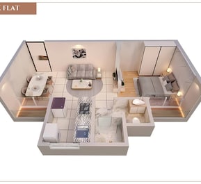 1 BHK 327 Sq. Ft. Apartment in Niki Tower