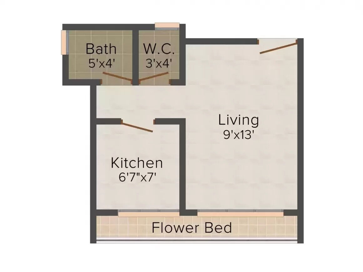420 Sq. Ft. Studio