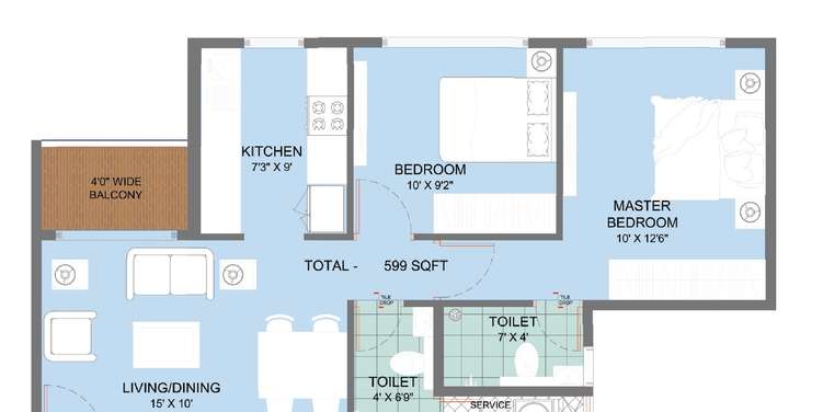 oxyfresh homes apartment 2 bhk 637sqft 20234703174716
