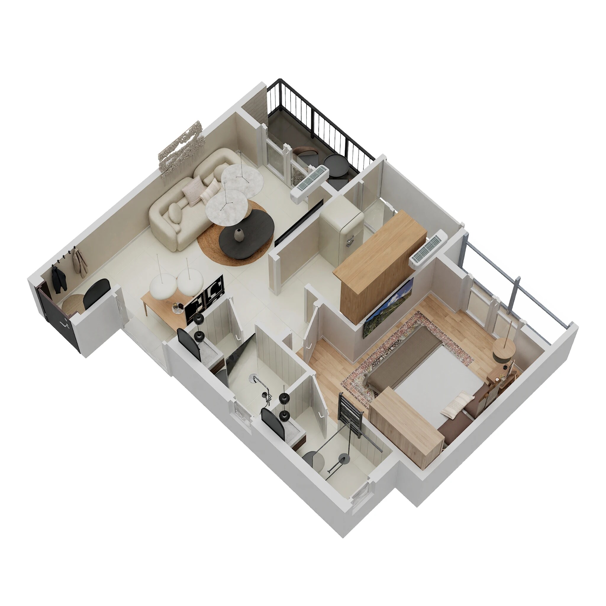 1 BHK 391 Sq. Ft. Apartment