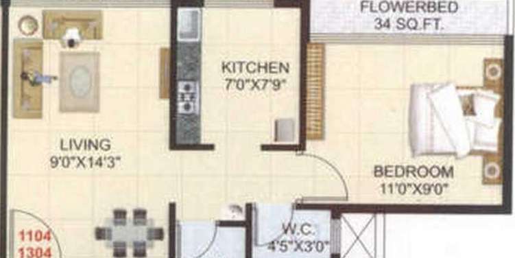 pinnacle dreamz apartment 1 bhk 710sqft 20201811121811