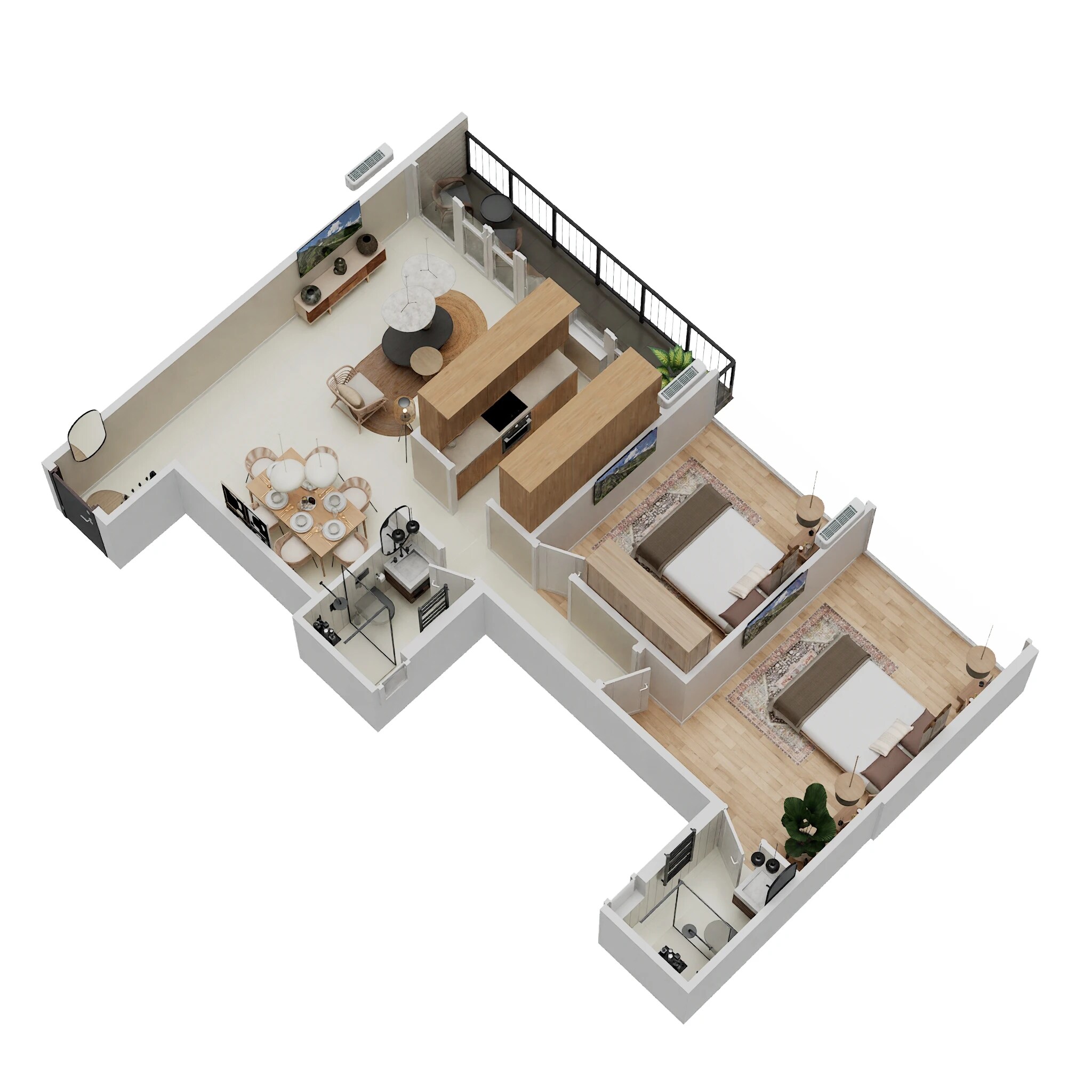 2 BHK 817 Sq. Ft. Apartment