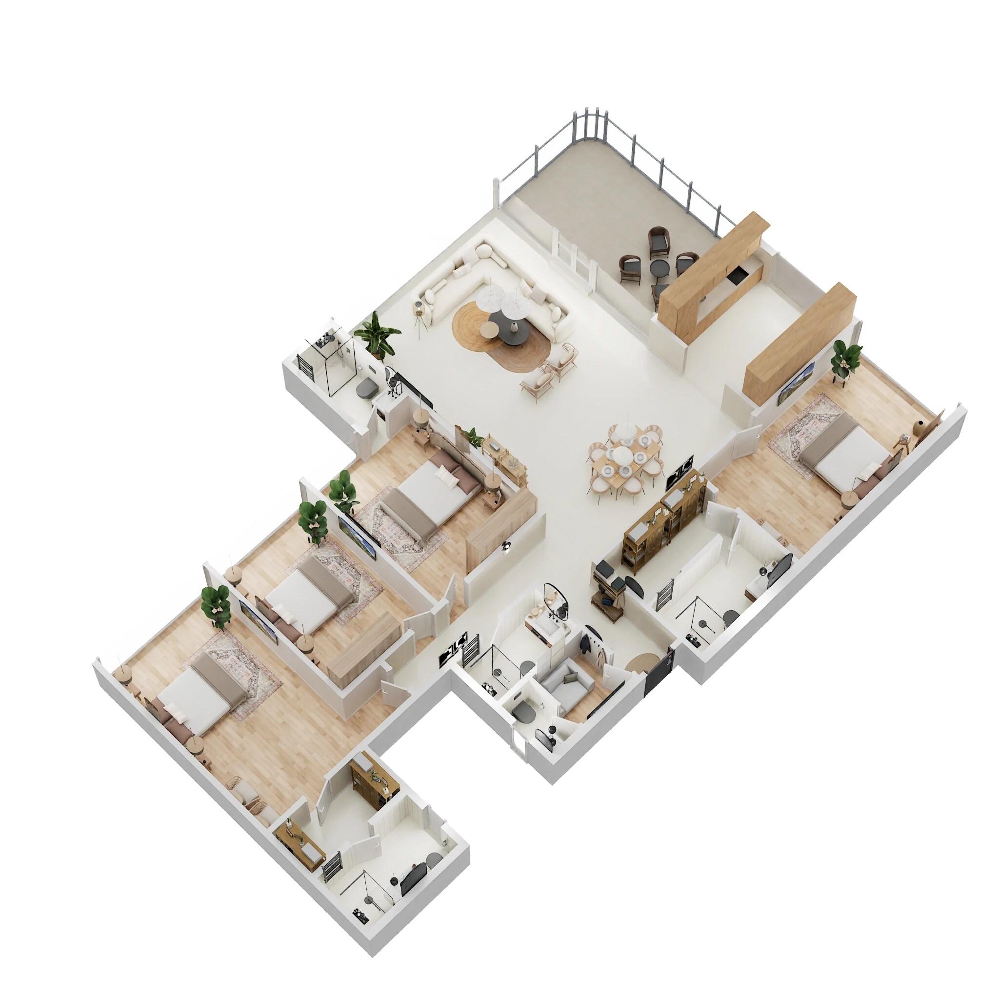 4 BHK 2180 Sq. Ft. Apartment