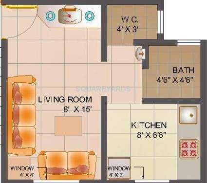poddar housing samruddhi complex apartment 1bhk 420sqft1