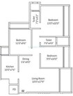 Progressive Group Icon 3 BHK Layout